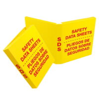 SDS 'Heavy Duty' Bilingual Binder - 1.5'' Ring Capacity, Metal Round Rings (3 Rings), Fully Enclosed Case