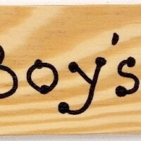 Boy's Pass - AA-911BF Made in USA - 8'x2' Wooden Pass w/Football & Hang Loop