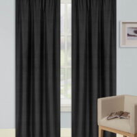 1 Set R64 blackout thermal rod pocket panel solid brown color treatment window 100% privacy for bedroom or any room size 35' wide X 63' length
