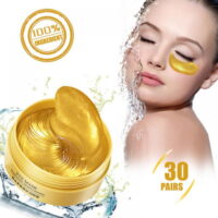 JANDEL Golden ​​Eye Mask Moisturizing Patches Anti-Aging Under Eye Gel Pads Under Eye Mask for Puffy Eyes, Dark Circles, Wrinkles