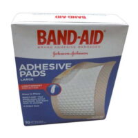 Johnson And Johnson Band-Aid Adhesive Pads, Adhesive Bandages Large - 10 Ea, 3 Pack