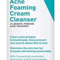 CeraVe Acne Foaming Cream Face Cleanser for Sensitive Skin, 5 Oz