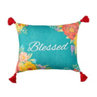 The Pioneer Woman Blessed Decorative Pillow, 12' x 16'