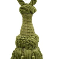 Decorative Tassel Tieback / 6 inch Tassel, 30 inch Spread (embrace) / Style# TBEMP6 Color: Doric Khaki Green - L50