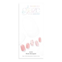 Dashing Diva GLAZE Semi-Cured Gel Nail Art, Rose Bouquet