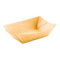 Kraft Paper Bio Boat - 3 1/4' x 2' x 1 1/2' - 50 count box