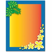 Tropical Paradise Letterhead Printer Paper, 80 Sheets
