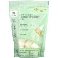 Newborn Baby Laundry Detergent Pods,  0-4 Months, Fragrance Free, 30 loads, Grab Green