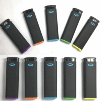 MK JET BLACK TORCH 10 Ct Big Full Size Lighters Refillable Windproof Lighter