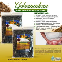 Hojas de Gobernadora Herbal/Tea 8 oz.-226gr. (2 Bolsas de 4 Oz.) Chaparral Leaf Natural de Mexico