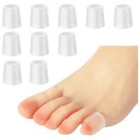 Pinky Toe Protectors,Gel Toe Sleeves for Blister,Corn,Calluses (10 Pack) Relief Friction,Hammer Toe,Bunions,Toe Cushion,Toe Covers Prevent Rubbing