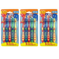 Pack of 5 Dr. Fresh Kids' Extra Soft Toothbrushes (3 packs)
