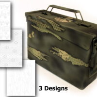 3PK Camouflage EasyPeel Spray Paint Duracoat Camo Gun Stencil TORN PUNISHER SET