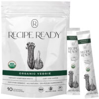 Recipe Ready Instant Organic Vegetable Broth Packets, 10ct. Solar Energy Produced Single Serve Veggie Broth & Soup - 100% Natural Organic Low Sodium Vegetable Broth Protein Powder, Veggie Vegan Broth