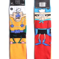 Odd Sox Spongebob Squarepants Mermaid Man & Barnacle Boy Mismatch Socks, 6-13