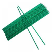 50 Pcs Wooden Plant Stakes, Garden Floral Plant Support Sticks for Indoor Outdoor Plants, Small Plant Stakes for Tomatoes Peppers Green Vine Plants Decor Extending Flowers and Leaf Stems (18 inch)