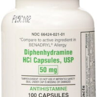 Preferred Plus Allergy Diphenhydramine Capsules 50mg 100 Each - (Pack of 4)