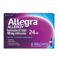 Allegra Adult 24HR Gelcaps (8 Ct, 180 mg), Allergy Relief