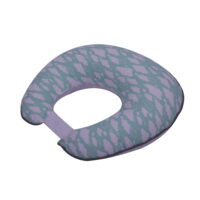 Bacati - Clouds in the City Mint//Grey Nursing Pillow Cover