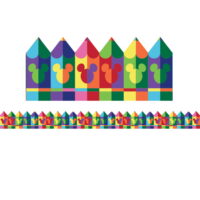 Eureka EU-845229 Geo Mickey Pencils Trim Extra Wide
