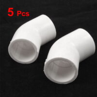 Unique Bargains 20mm x 20mm Slip 45 Degree PVC Pipe Elbow Connectors Couplers 5 Pcs