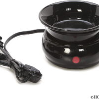 Hosley Black Color Ceramic Electric Fragrance Candle Wax Warmer
