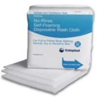 Bedside-Care EasiCleanse Bath No Rinse All Body Self Foaming Washcloth-Pack of 30