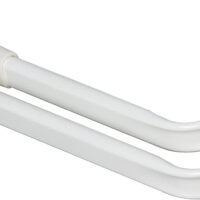 Kenney Double Curtain Rod, 48 to 86-Inch, White