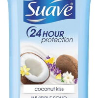 Suave Invisible Solid Antiperspirant Deodorant for Women, Coconut Kiss, 2.6 oz, 3 Pack