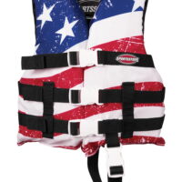 Airhead Stars & Stripes Life Jacket Children 30-50 Lbs. Red/White/Blue, Type III