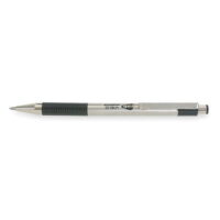 1Pack ZebraPen 41312 Retractable Gel Pen, Medium 0.7 mm, Black PK2