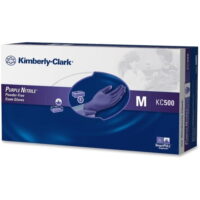 Kimberly-Clark Purple Nitrile Exam Gloves Medium Size - Nitrile - Purple - Latex-free, Powder-free, Textured Fingertip, Beaded Cuff, Ambidextrous, Non-sterile - For Healthcare Working - 100 / Box