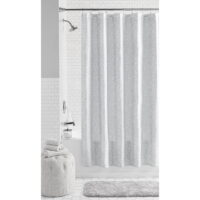 Mainstays Jacobean Floral Polyester Shower Curtain, 72' x 72', Grey