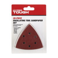 Hyper Tough 20 Piece Oscillating Sandpaper Kit 20 Piece, 5 120 grit; 5 fine 180 grit; 5 extra fine 240 grit