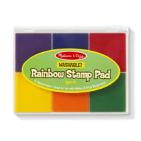 Melissa & Doug Rainbow Stamp Pad - 6 Washable Inks