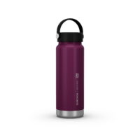 Decathlon Quechua MH100, 25 oz, Stainless steel, Wide Opening Double Wall Insulated Bottle, Plum