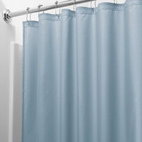 2-Pack: Heavy-Duty Magnetic Mildew Resistant Vinyl Shower Curtain Liners, Blue