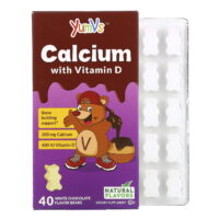 Calcium with Vitamin D, White Chocolate , 40 Bears, YumV's