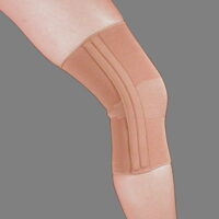 Dual Spiral Stay Compression Support Knee Brace (Medium Beige)