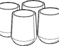 FURNITURE TIPS 5/8' WHITE 4PK