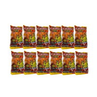 Botanas Cachitos Super Puffer Wheat Snacks, lime and chile & lime flavored, Botanas Donitas de trigo infladas (CHILE & LIME, 12 PACK)