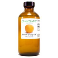 Sweet Orange Essential Oil - 8 fl oz (237 ml) Glass Bottle w/ Cap - 100% Pure Essential Oil by GreenHealth