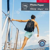 Koala Photo Paper 4x6 Glossy 100 Sheets 54lb Waterproof Long-lasting for Inkjet Printer with Pigment Ink 200gsm