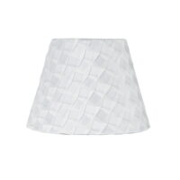 Better Homes & Gardens Pleated Fabric Empire Table Lamp Shade, White Finish