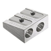 Faber-Castell 185710Double Pencil Sharpener Metal for Colour and Chalk Pens