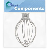 K45WW Wire Whip Replacement for KitchenAid KSM150PSPT0 Mixer - Compatible with WP9704329 Wire Whip for Tilt-Head Stand Mixer - UpStart Components Brand