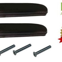 Healthline Padded Armrests For Wheelchair, Universal Arm Pads Replacement Black, 14’ Full Length (2)