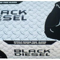 The Black Diesel, Nitrile Powder Free Disposable Gloves, 4 MIL, Black [Price is Per Box], Size Medium
