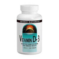Source Naturals Vitamin D-3 200 Tablets
