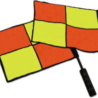 Cannon Sports Referee Linesmen Flags For Soccer And Rugby